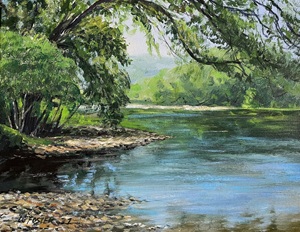 Ouachita River Rhythm, acrylic on canvas by Lynn Charles Foster