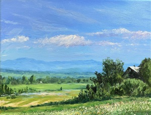 Franklin Farm View, Vermont, acrylic on canvas by Lynn Charles Foster