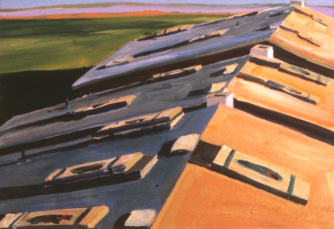 Summit, acrylic on paper by Lynn Charles Foster