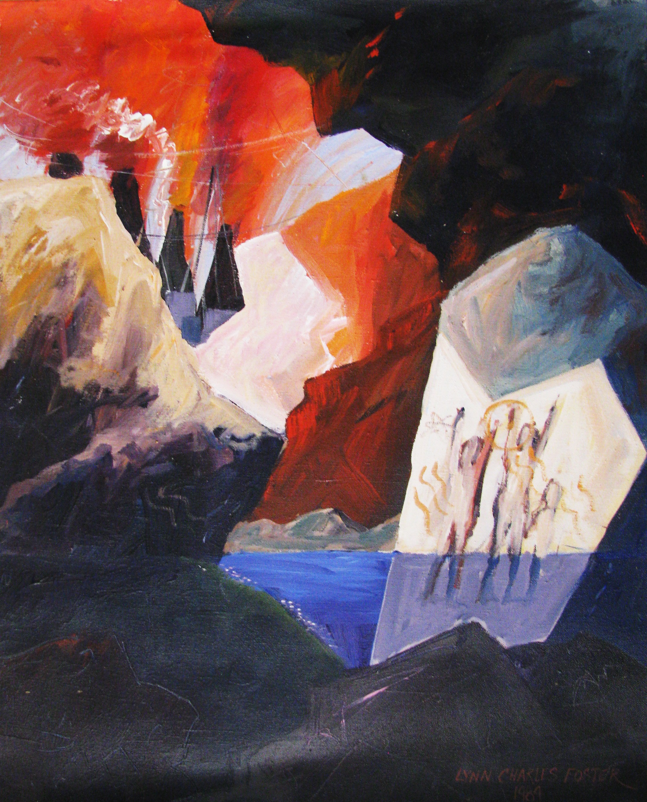 Emergence 3, acrylic on canvas by Lynn Charles Foster