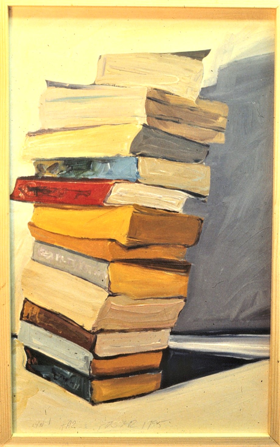 Tall Stack, acrylic on board by Lynn Charles Foster