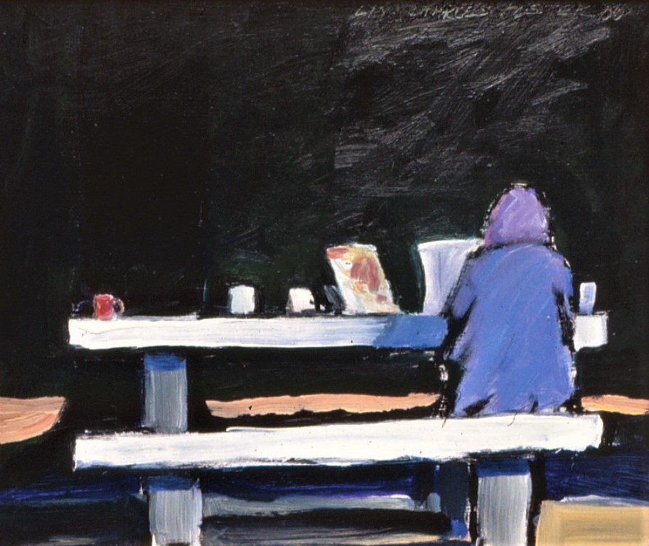 The Picnicker, acrylic on masonite by Lynn Charles Foster