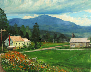 Midsummer, Vermont, acrylic on canvas by Lynn Charles Foster