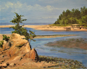 Taft, Oregon, acrylic on canvas by Lynn Charles Foster