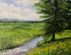 Wally's Creek, AR, acrylic on canvas by Lynn Charles Foster