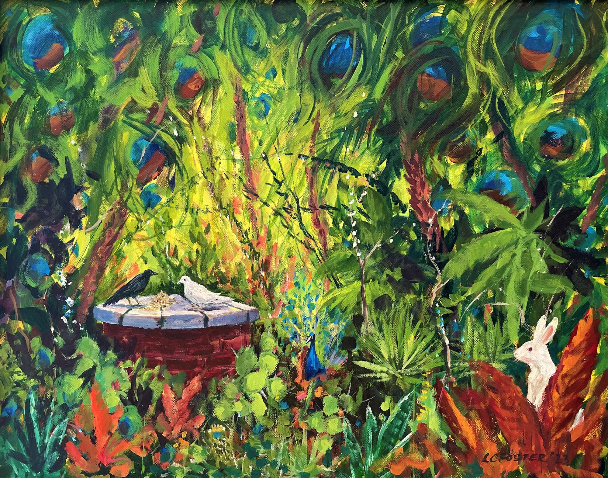 The Well, acrylic on canvas by Lynn Charles Foster