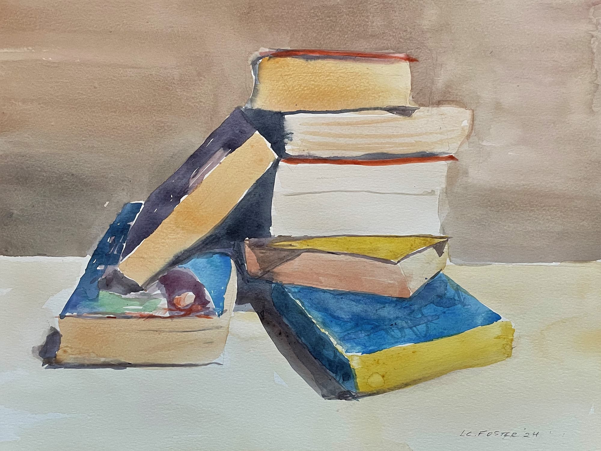 The Old Stack, watercolor by Lynn Charles Foster