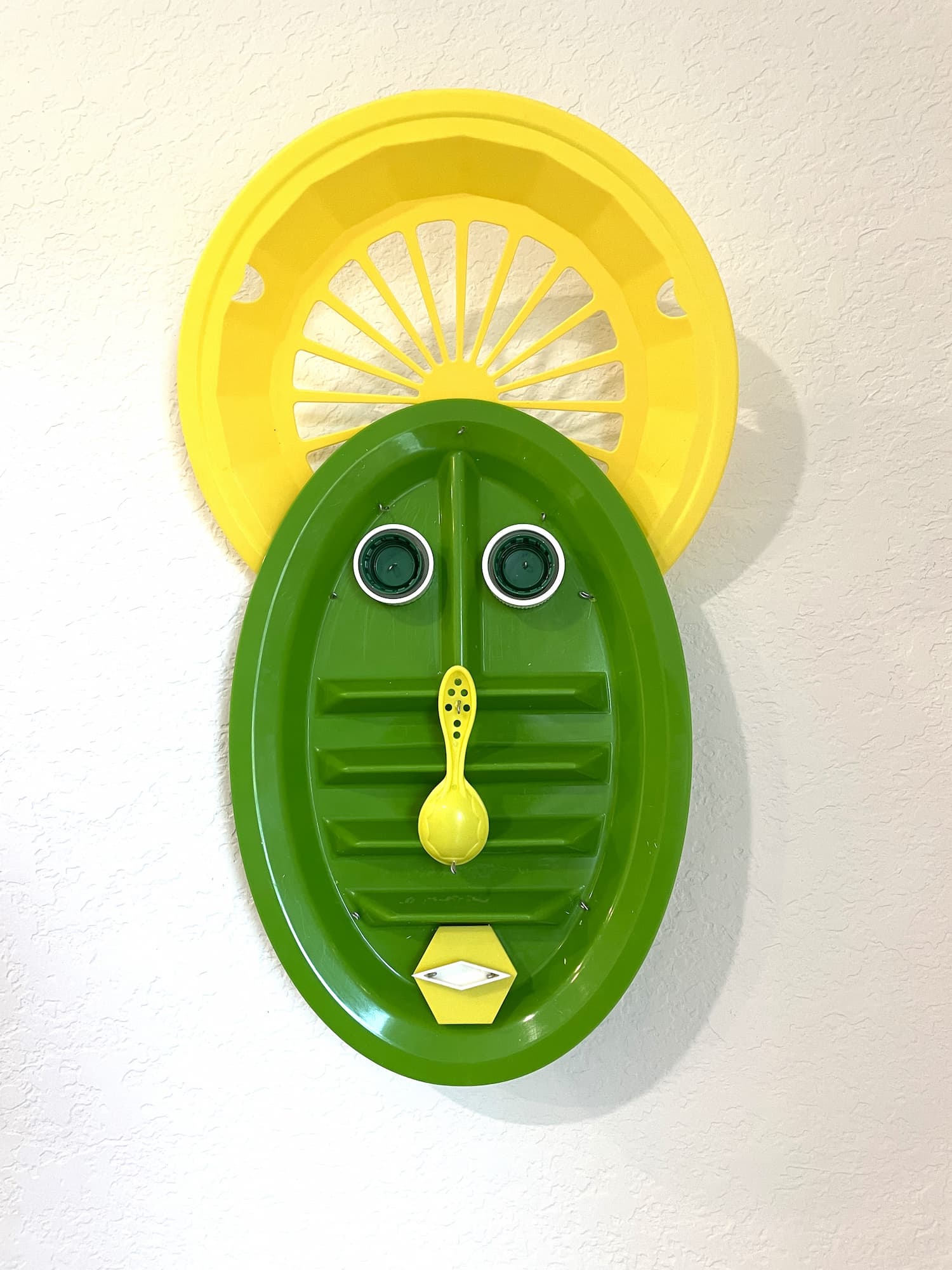 Saint Envy, found plastic assemblage by Lynn Charles Foster