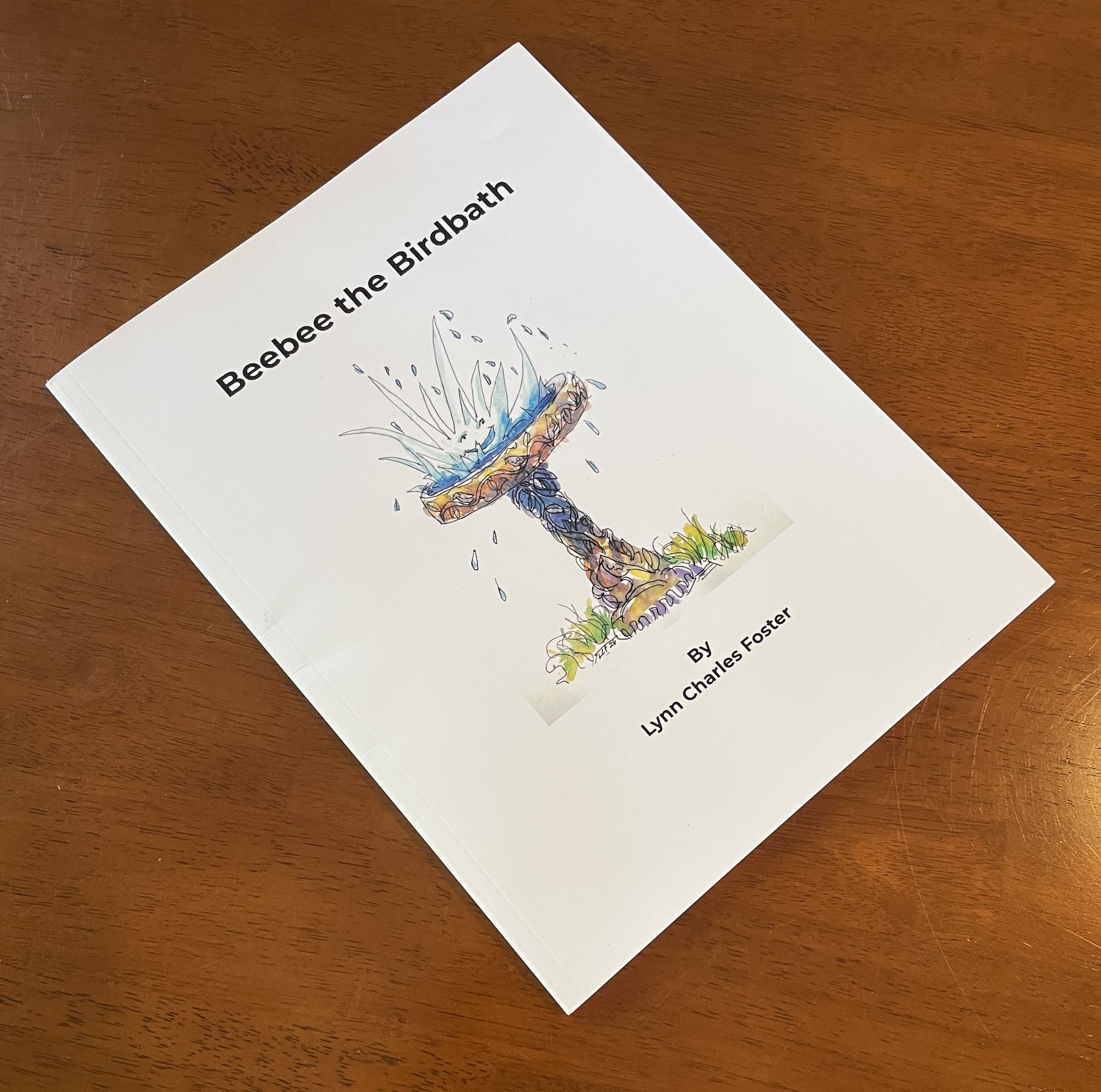 Beebee the Birdbath, book cover by Lynn Charles Foster